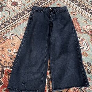 BDG Dark Denim Wide Leg Jeans